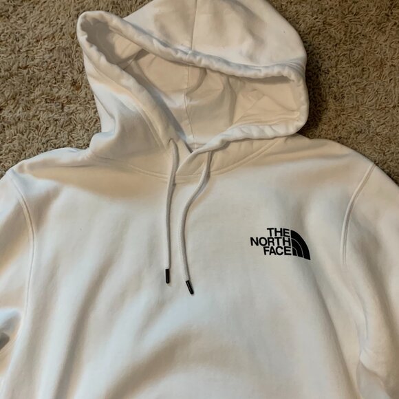 Men’s The North Face Box NSE White Pullover Hoodie Medium - Picture 3 of 4